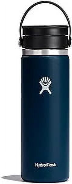 New HYDRO FLASK Insulated 20 oz Indigo Pro-Grade Stainless Steel Water Bottle with Flex Sip Lid