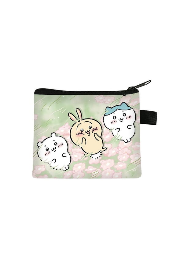 New Hachiware Chiikawa Coin Purse Bag Cute Large Capacity Fashion Storage Bag Kawaii Usagi Wallet Gift