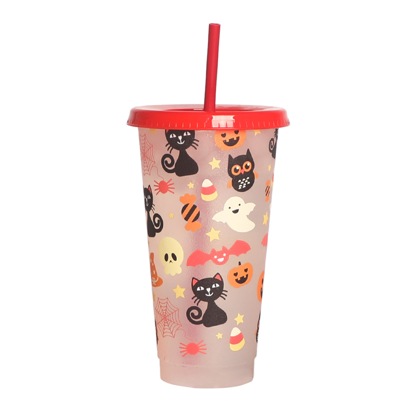 New Halloween Color Changing Cup Coffee Large Capacity Plastic Single