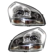 New Halogen Headlight Compatible With Hyundai Tucson GLS Sport 2005-2008 by Part Number 92102-2E050 921022E050 92101-2E050 921012E050 HY2503133 HY2502133
