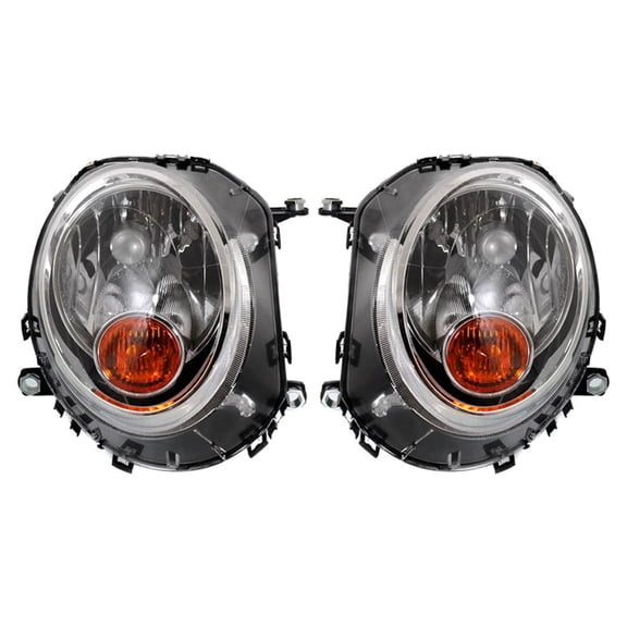 New Halogen Headlight Compatible With Mini Cooper Coupe 2012-2015 by Part Number 63-12-2-751-870 63122751870 63-12-2-751-869 63122751869 MC2503105 MC2502105
