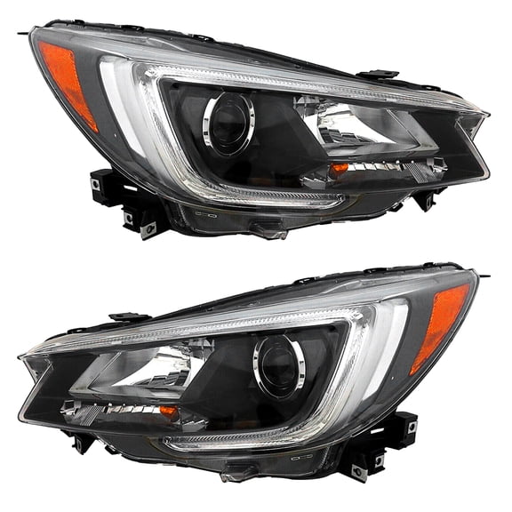 New Halogen Headlights Compatible With Subaru Legacy 2.5I Limited Premium Sedan 2018 2019 By Part Number 84001Al10A 84001Al11A Su2503162 Su2502162
