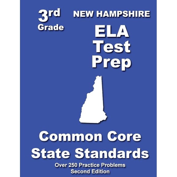 New Hampshire 3rd Grade ELA Test Prep: Common Core Learning Standards, (Paperback)