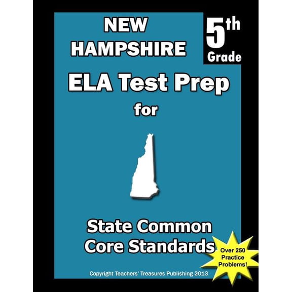 New Hampshire 5th Grade ELA Test Prep: Common Core Learning Standards, (Paperback)