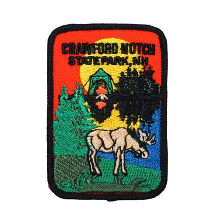 New Hampshire Crawford Notch State Park Travel Patch Souvenir Iron-On Applique