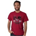 thumbnail image 1 of New Hampshire Eagle Distressed Retro Men's Graphic T Shirt Tees Brisco Brands S, 1 of 6