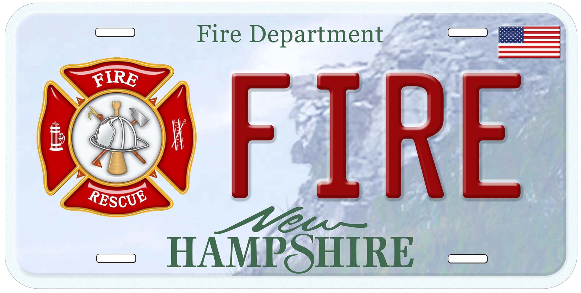 Makoroni Proud Sister Of A Firefighter License Plate Frame | Black Heavy Duty Steel, #p77 - View #2