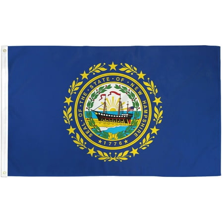 New Hampshire Flag 3x5ft House Flag US State Flag NH PRINTED NYLON Flag FABRIC
