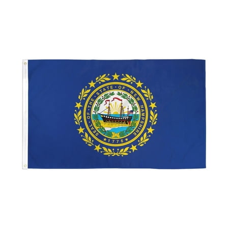 New Hampshire Flag 3x5ft Poly