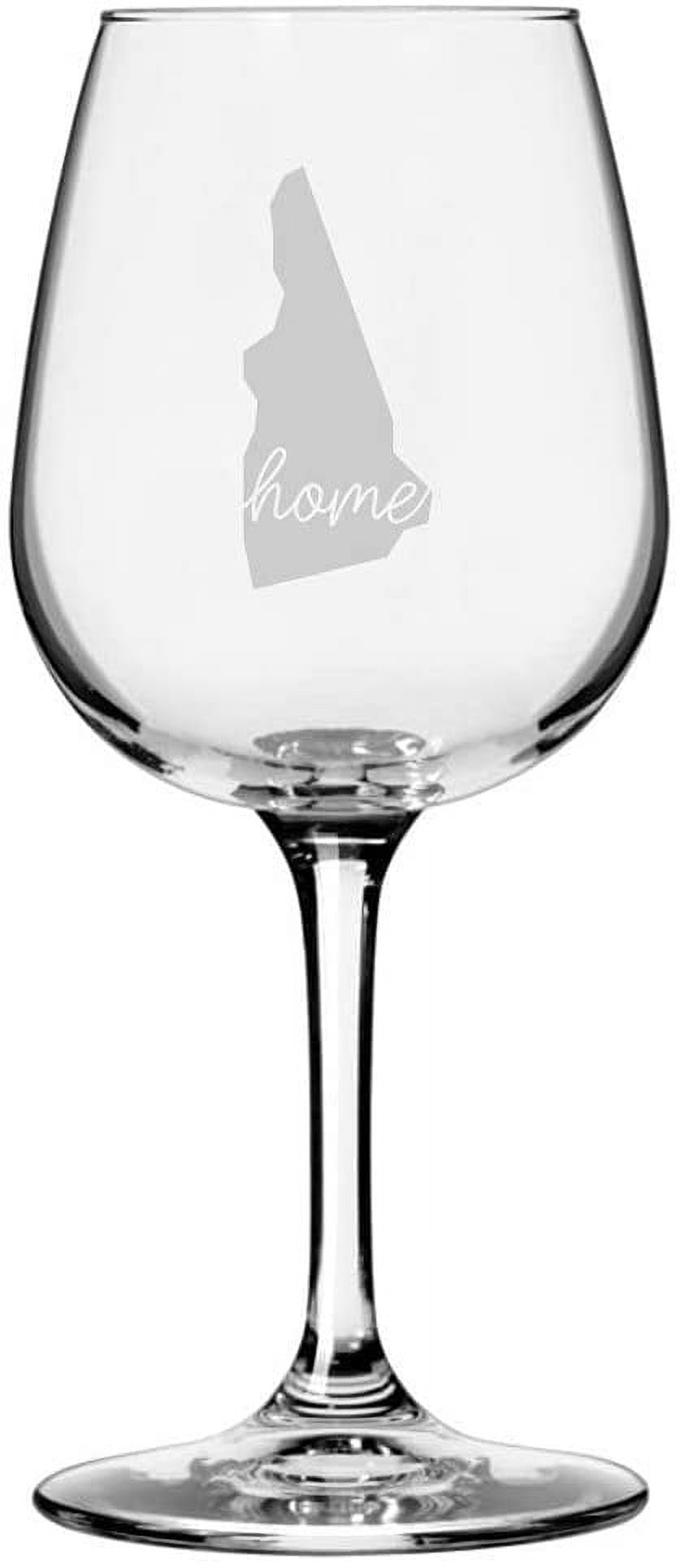 New Hampshire Home States Etched All Purpose Libbey Wine