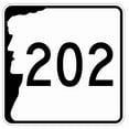 thumbnail image 1 of New Hampshire NH Highway 202 Metal Sign Size: 8 inch x 8 inch, 1 of 5