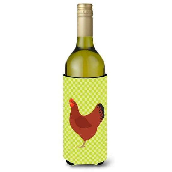 New Hampshire Red Chicken Green Wine Bottle Beverge Insulator Hugger