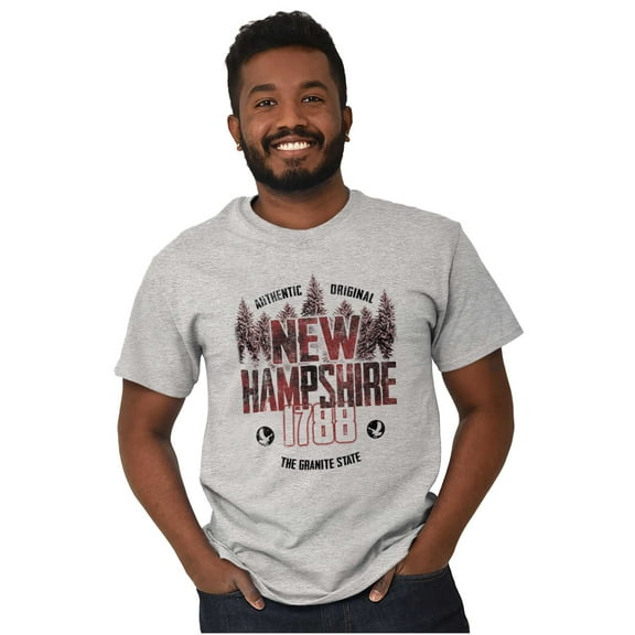 New Hampshire Rugged Outdoors Forest Men's Graphic T Shirt Tees Brisco Brands S