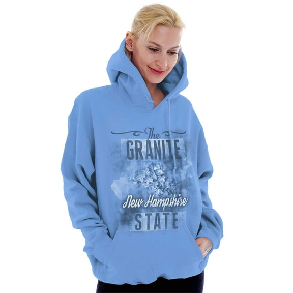 New Hampshire State Flower Souvenir Hoodie Sweatshirt Women Brisco Brands S