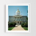 thumbnail image 1 of New Hampshire State House, Concord - Concord New Hampshire Photography Architecture Travel Poster White Framed Wall Art Print 11 x 14 inches, 1 of 3