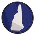 thumbnail image 1 of New Hampshire State Silhouette Applique Multi-Color Embroidered Hook & Loop Patch - 3 Inch Medium, 1 of 5