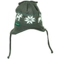 thumbnail image 1 of New Hampshire State USA Nordic Print Knit Beanie Ear Flap Hat Winter Gray Tassel, 1 of 1