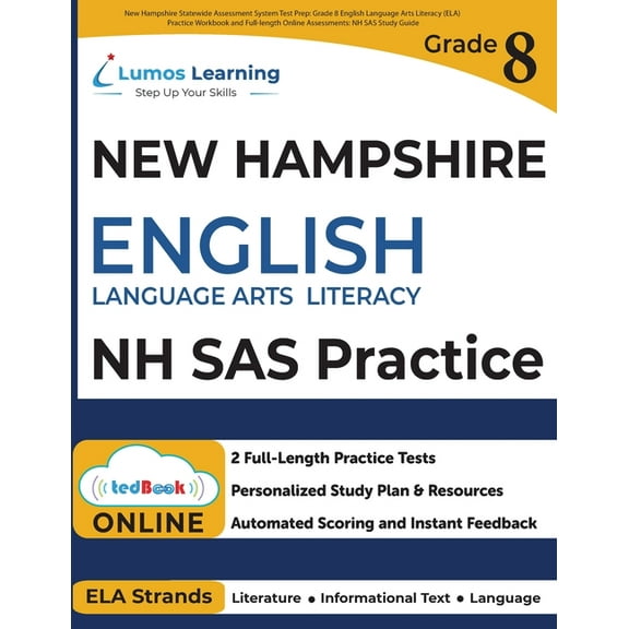 New Hampshire Statewide Assessment System Test Prep: Grade 8 English Language Arts Literacy (ELA) Practice Workbook and , (Paperback)