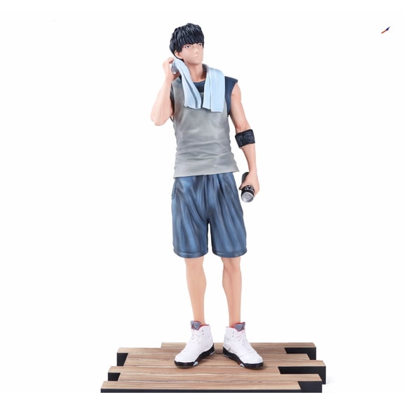 New Hanamichi Sakuragi Figure Kaede Rukaw Figure Hisashi Mitsui Figure Miyagi Ryota Figure Akagi Takenori Figure Handmade PVC Anime Craft Gift (Rukaw)