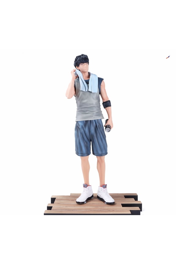 New Hanamichi Sakuragi Figure Kaede Rukaw Figure Hisashi Mitsui Figure Miyagi Ryota Figure Akagi Takenori Figure Handmade PVC Anime Craft Gift (Rukaw)