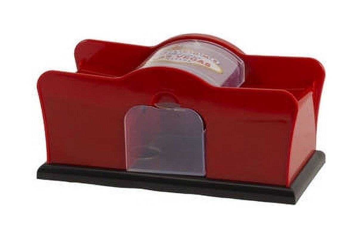 2 Deck Hand Crank To Las Vegas" Card Shuffler, Red & Black