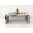 thumbnail image 1 of New Handmade bone inlay Coffee Table, bone inlay Coffee Table, bone inlay Centre Table, living room Coffee Table, bone inlay furniture, 1 of 5