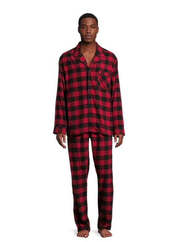 New! Hanes Men's & Big Men's Ultrasoft Flannel Pajama Set, 2-Piece, Sizes S-2XL