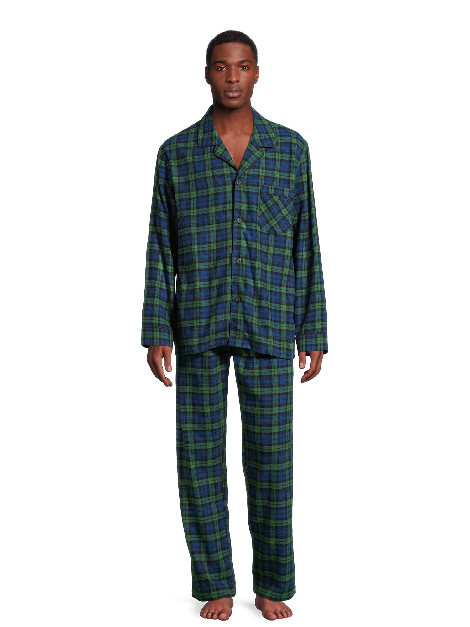 New! Hanes Men's & Big Men's Ultrasoft Flannel Pajama Set, 2-Piece ...