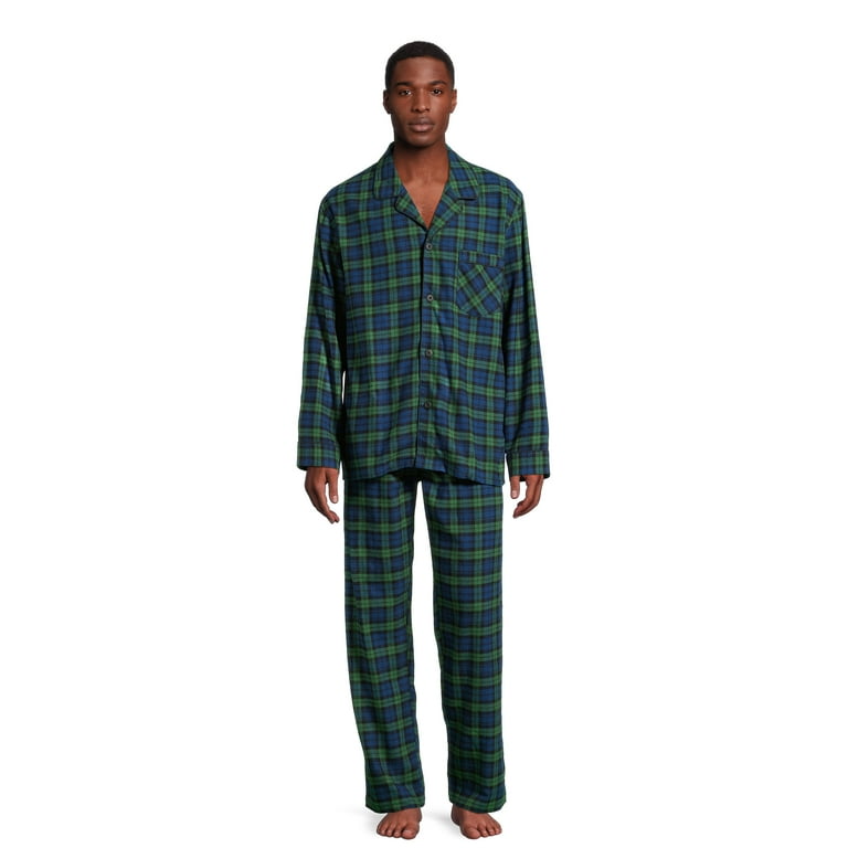 New! Hanes Men's & Big Men's Ultrasoft Flannel Pajama Set, 2-Piece, Sizes  S-2XL 