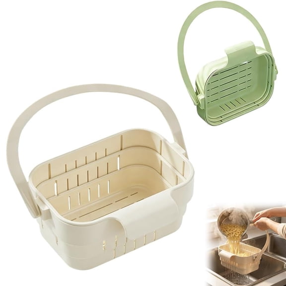 New Hanging Foldable Expandable Sink Drain Basket, Detachable Kitchen Food Scrap Filter for Leftover Food