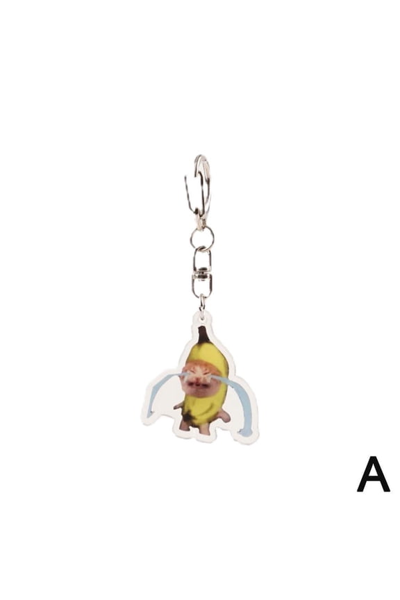 New Happy Banana Keychain Mobile Phone Chain Student Funny Lanyard Accessories Pendant M3G3 Small Bag Gift Pendant