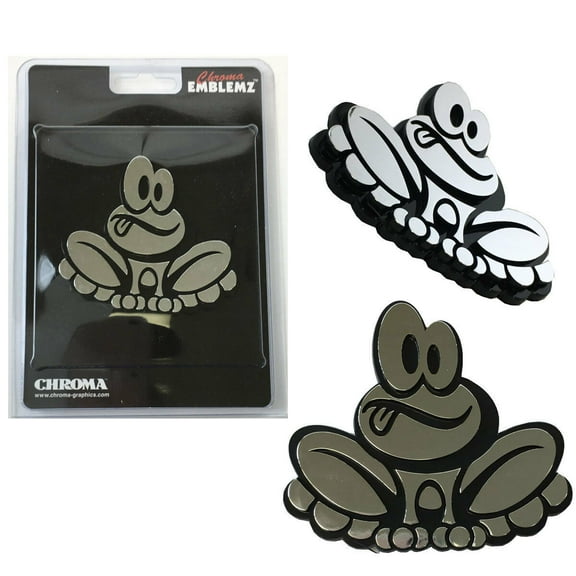 New Happy Frog 3-D Chrome Plastic Auto Car Truck Emblem Decal Sticker