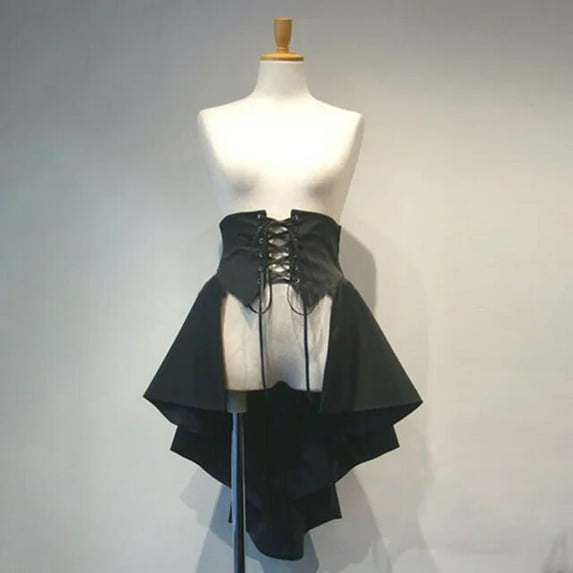 New Harajuku Vintage Victorian Burlesque Skirt Y2K Retro Gothic Steampunk Corset Costume Punk Black Fashion Bustle Skirts