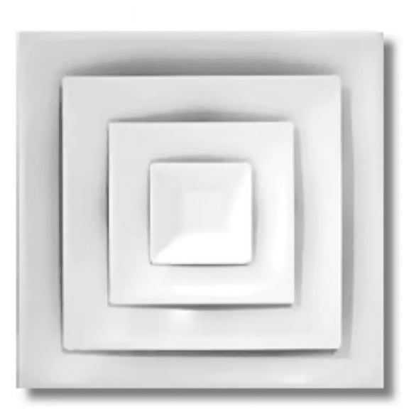 New Hart & Cooley Fpd08 - 24x24 Fixed Pattern T-Bar Diffuser with 8 In. Duct Collar Thermostats
