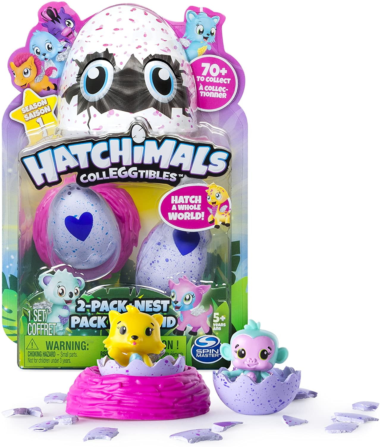 Hatchimals Colleggtibles Season 2 Mystery 2-Pack & Nest