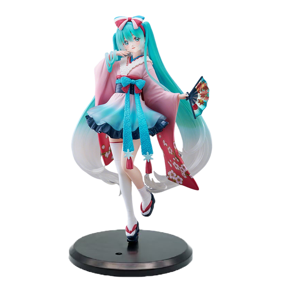 New Hatsune Miku Anime Figure Toys Neo Tokyo Series Kimono MIKU Kawaii Cartoon PVC Action Figurine Model Dolls Birthdays Gifts
