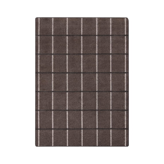 New Haven 3'10" x 5'4" Area Rug In Color Espresso-Color:Espresso,Material:Nylon