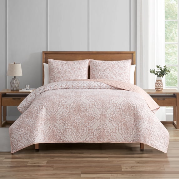 New Haven Blush 3 Piece Full/Queen Pc Quilt Set