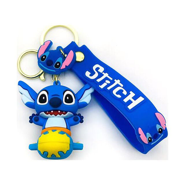 AIDFSIP 2PCS Stitch Keychain Cute Cartoon Key Chains for Decorative Keyring  Key Purse Bag Car Accessories Birthday Gift