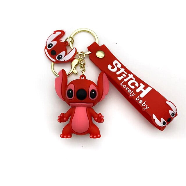 New Hawaii Stitch Keychains Disney Ilaveros Car Key Handbag