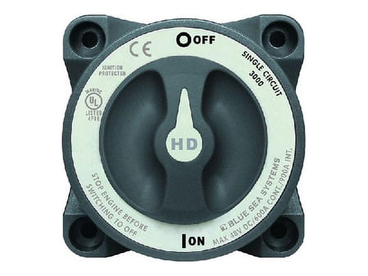 New Hd Series Battery Switch blue Sea Systems 3000 ONOFF Continuous