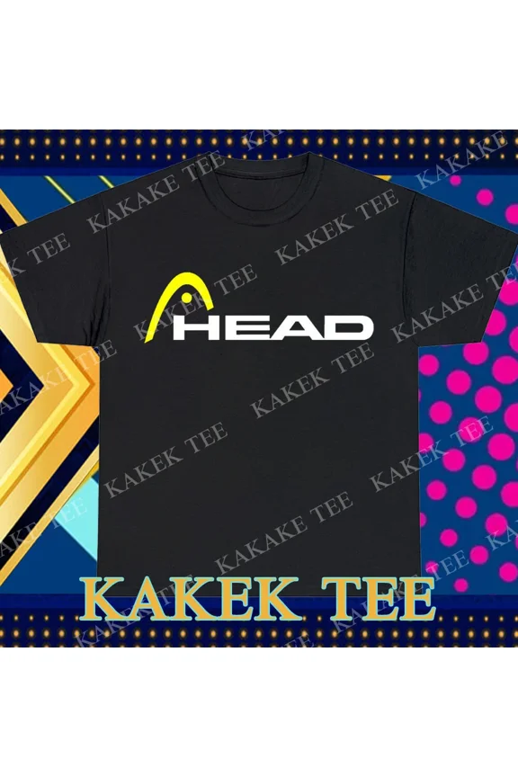 New Head Logo Tennis Racket & Ski Manufacturing Logo T-Shirt Funny Size S to 5XL