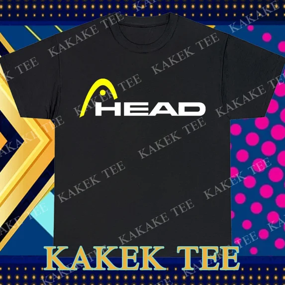 New Head Logo Tennis Racket & Ski Manufacturing Logo T-Shirt Funny Size S to 5XL