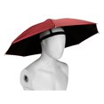 thumbnail image 1 of New Head Wearing Sunshade Windproof Umbrella Head Hats Rain Gear Head Umbrella Hat WINE RED, 1 of 8