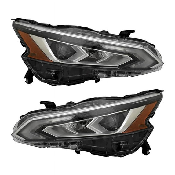 New Headlight Compatible With Nissan Altima Sedan 2019 by Part Number 26010-6CA5B 260106CA5B 26060-6CA5B 260606CA5B NI2503266 NI2502266