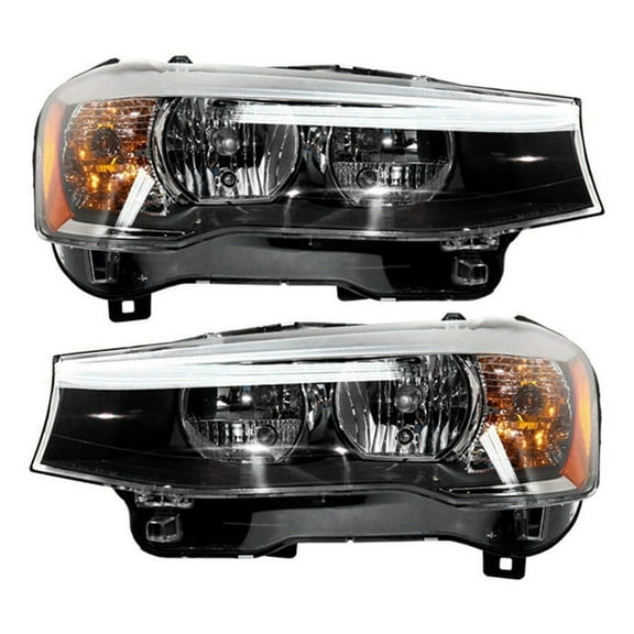 New Headlight Pair Fits BMW X4 Sport Utility 3.0 2016 63117334074 63117334073