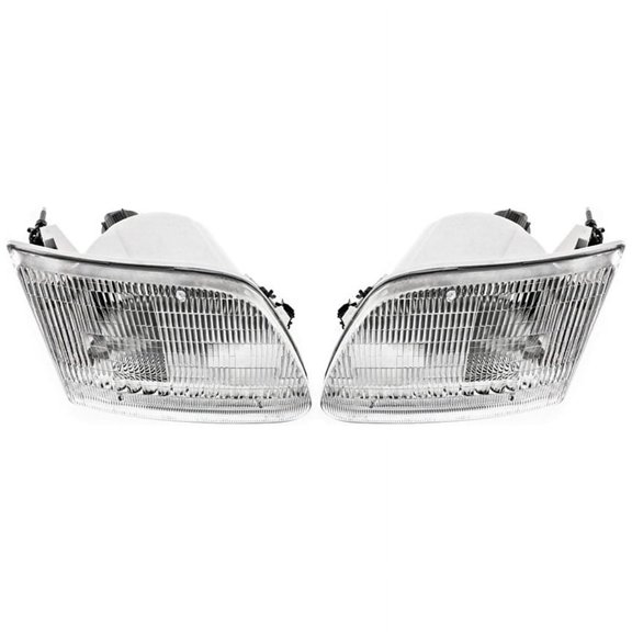 New Headlight Pair Fits Ford F-150 1997-03 3L3Z-13008-Ca 3L3Z-13008-Da Fo2503139