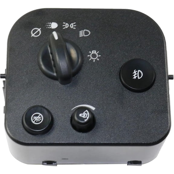 New Headlight Switch Compatible With Buick Chevrolet GMC Trailblazer EXT LS 8 Cyl 5.3L Envoy Denali 8 Cyl 5.3L Rainier CXL Plus 6 Cyl 4.2L 2003-2009 By 10372952 25932635