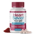 thumbnail image 1 of HeartSavior Natural Cholesterol Support Supplement with Red Yeast Rice, CoQ10, Plant Sterols & Niacin Blend - 7-Ingredient Healthy Formula for Men & Women - Made in USA, Non-GMO, (120 Capsules), 1 of 7