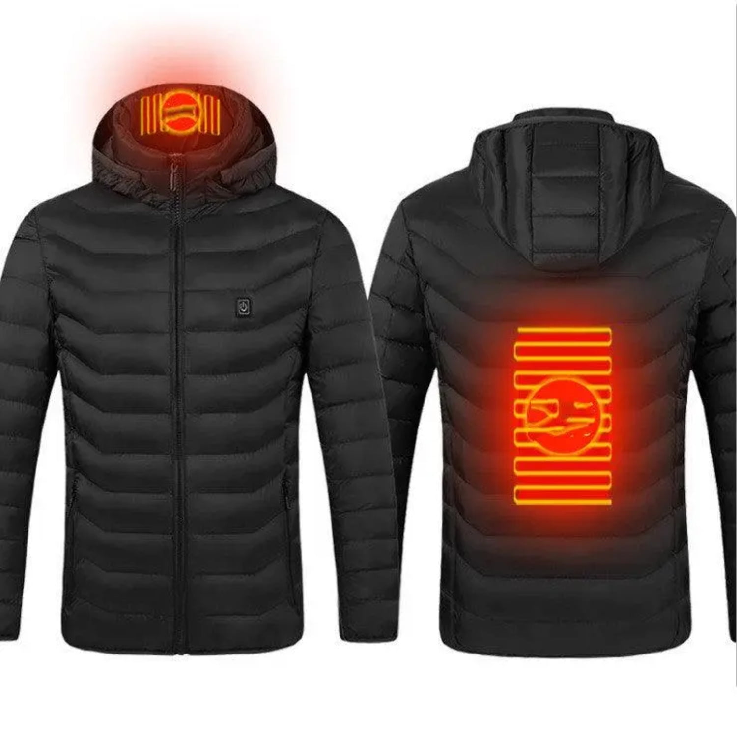 New Heated Jacket Coat USB Electric Jacket Cotton Coat Heater Thermal ...